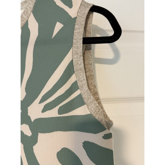 Zara Botanical Print Sleeveless Blouse, Asymmetrical, Spring/Summer Size M - Picture 9 of 16